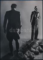 cca 1942 Ráth (korábban Roth) László (1907-1979) fényképész és fotóriporter hagyatékából 1 db modern nagyítás (Politikai fotómontázs), jelzés nélkül, 21x15 cm