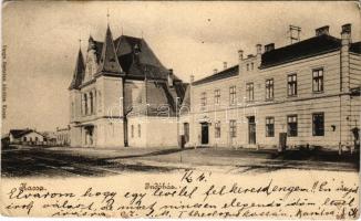 1903 Kassa, Kosice; Indóház, vasútállomás. Varga bertalan kiadása / railway station (fa)