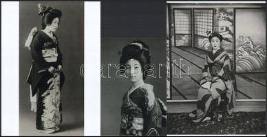 cca 1920 előtti felvételek gésákról, Kerny István (1879-1963) budapesti fotóművész hagyatékából régi...