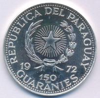 Paraguay 1972. 150G Ag "Müncheni Olimpia 1972 - Futó" T:PP kis fo. Paraguay 1972. 150 Guar...