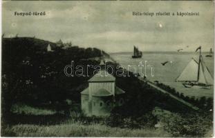Fonyód-fürdő, Béla-telepi részlet és kápolna, Balaton vitorlásokkal