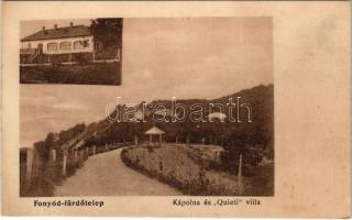 Fonyód-fürdőtelep, kápolna, Quieti villa, Keresztvilla