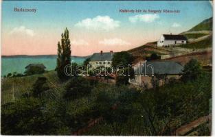 Badacsony, Kisfaludy és Szegedy Rózsa ház (EK)