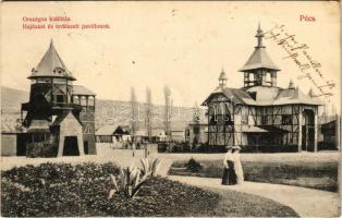 1907 Pécs, Országos kiállítás, Hajózási és erdészeti pavilonok (fl)