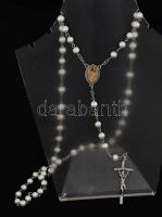 Gyöngyös rózsafüzér, h: kb. 50 cm