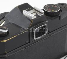 Petri FT EE kamera, Petri MC Lens 1:1,7/55 objektívvel Réz házas, kissé kopott, de működőképes