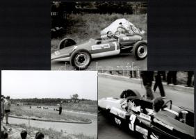 1969 Sopron Grand Prix fotói, 21 db fotó, 25 kocka negatív, valamint CD-rom melléklet a fotókkal, fo...