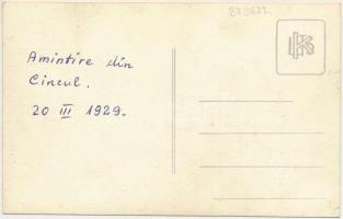 1929 Nagysink, Cincul Mare; tisztek a községháza előtt / officers in fornt of the town hall. photo