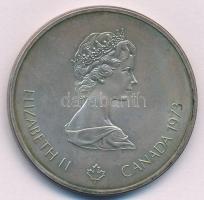 Kanada 1973. 10$ Ag "XXI. Nyári Olimpiai Játékok Montreal 1976 / II. Erzsébet" T:AU patina...
