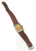 Hero karóra, bőr szíjjal, nem működik, másodpercmutatóval, számlap 25x20 mm