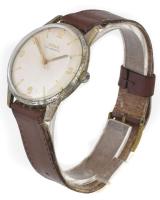 Doxa Anti-Magnetic férfi karóra, mechanikus, bőr szíjjal, működik, rakott indexekkel, számlap d: 30 ...