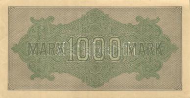 Német Birodalom / Weimari Köztársaság 1922. 1000M (2x) "Dornen" vízjellel T:I