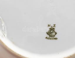 MZ Austria I. világháborús katonai dísztál, Ferenc József és II. Vilmos arcképével díszítve. Jelzett...