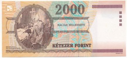 2000. 2000Ft "Millenium", "MM 0376348" T:UNC 
Adamo F56A