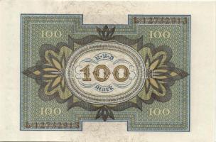 Német Birodalom / Weimari Köztársaság 1920. 100M (4x) nyolcjegyű, egymás utáni sorszámokkal T:I