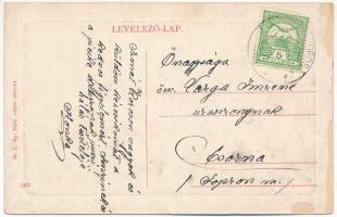 1915 Nyitrakoros, Koros, Krusovce; Római katolikus templom. W.L. Bp. 1910-13. 1307. / church (EK)