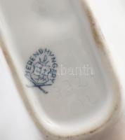 Herendi porcelán Rotschild mintás leveles tálka, kézzel festett, jelzett, hibátlan, 15×8,5 cm