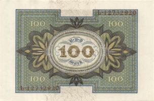 Német Birodalom / Weimari Köztársaság 1920. 100M (5x) nyolcjegyű, egymás utáni sorszámokkal T:I