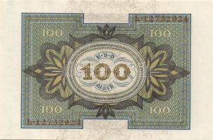 Német Birodalom / Weimari Köztársaság 1920. 100M (5x) nyolcjegyű, egymás utáni sorszámokkal T:I