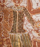 cca 1970/75 Latex Stúdió faliszőnyeg. Kétrétegű, nyomott, iparművész tervezte mintával, 85x150 cm