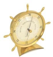 Fischer hajós témájú barometer, m: 13,5 cm