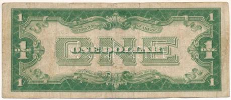 Amerikai Egyesült Államok 1928A 1$ Silver Certificate - kisméretű", kék pecsét, "Walter Or...