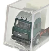 Hungarocamion kamion makett, műanyag tartóban, h: 18 cm