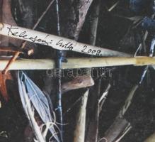 Kelecsényi Csilla (1953- ): Cut (Szegénység és rózsák sorozatból), 2009. Fotó, papír. Jelezve balra ...