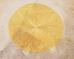 4 db ezüstözött ivókupa, dobozában. Jelzett, m: 4 cm