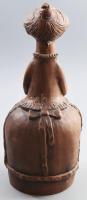 Kovács Mária: Szoknyás hölgy. Engóbozott kerámia, jelzés nélkül, kopással, m: 29 cm