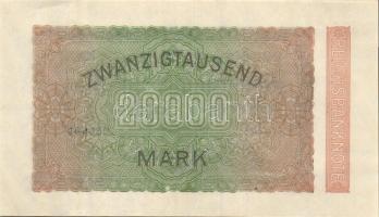 Német Birodalom / Weimari Köztársaság 1923. 20.000M (2x) "Hakensterne" vízjellel T:I