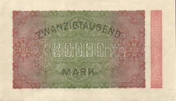 Német Birodalom / Weimari Köztársaság 1923. 20.000M (2x) "Hakensterne" vízjellel T:I