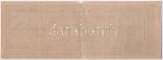 Budapest 1902. Kitöltött váltó 3800K-ról, vízjeles papíron T:F ragasztva