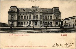 1903 Kassa, Kosice; Felső-Magyarországi Múzeum. Hajts Kornél felvétele. Eschwig Ede F. kiadása / Museum of Upper Hungary (EK)