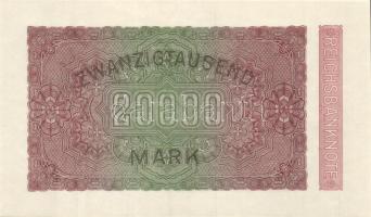 Német Birodalom / Weimari Köztársaság 1923. 20.000M (2x) "Ringe" vízjellel T:I