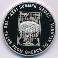 Mongólia 2002. 100T Cu-Ni "Atlantai Olimpiai Játékok 1996" T:PP Mongolia 2002. 100 Togrog Cu-Ni "Olympic Games Atlanta 1996" C:PP Krause KM#?302