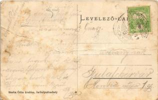 1916 Székelyudvarhely, Odorheiu Secuiesc; Orbán Balázs utca, vashíd, üzlet. Sterba Ödön kiadása / st...