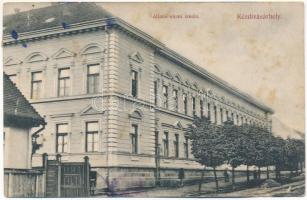 1910 Kézdivásárhely, Targu Secuiesc; Állami elemi iskola. Turóczi István kiadása / school (ázott / wet damage)