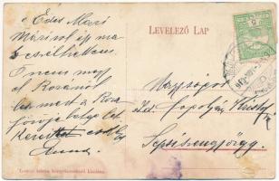 1910 Kézdivásárhely, Targu Secuiesc; Állami elemi iskola. Turóczi István kiadása / school (ázott / w...