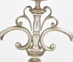 2 db ezüst (Ag) gyertyatartó pár. Sterling ezüst, jelzett össz 1170 g 20x25 cm