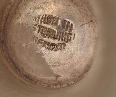 2 db ezüst (Ag) gyertyatartó pár. Sterling ezüst, jelzett össz 1170 g 20x25 cm