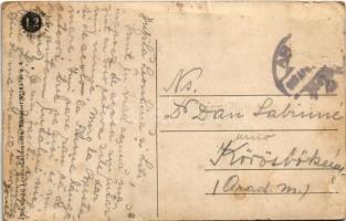 1918 Arad, Andrássy tér, Steigerwald A. Bútorgyáros, Morgenstern Gyula fogászata, Hegedűs Gy. és Gel...