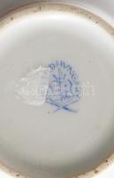 Herend Rothschild mintás váza. Jelzett, kézzel festett, teteje lefűrészelt, m: 14 cm