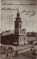 1902 Arad, A régi Minorita templom a lebontás előtt, az utolsó szentmise emlékére / old church just before its demolition, in memory of the last holy mass. photo (EK)