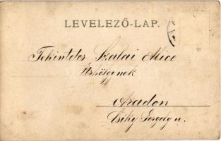 1902 Arad, A régi Minorita templom a lebontás előtt, az utolsó szentmise emlékére / old church just ...