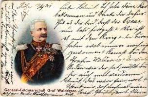 1901 General-Feldmarschall Graf Waldersee / Alfred von Waldersee. litho (worn corners)