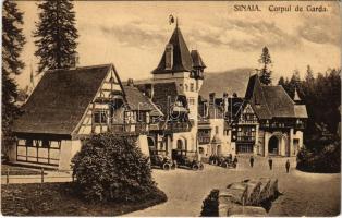 1911 Sinaia, Corpul de Garda. C. Stefanovici / Guard Corps, automobiles