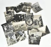 cca 1960 19 db nagy méretű Budapesti városkép, életkép. Nagykörút, Vár, építkezések, művészi életkép...