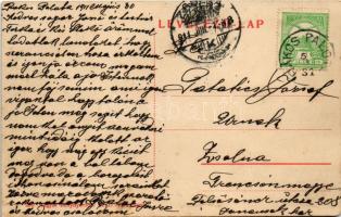 1911 Budapest XV. Rákospalota, Kossuth szobor, Olbert Emil és Társa első rákos-palotai temetkezési é...