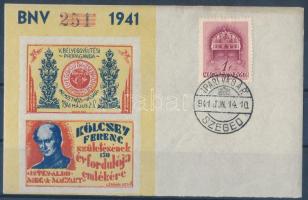 1941/6bb Kölcsey II. emlékív bélyegzéssel (10.000) / souvenir sheet